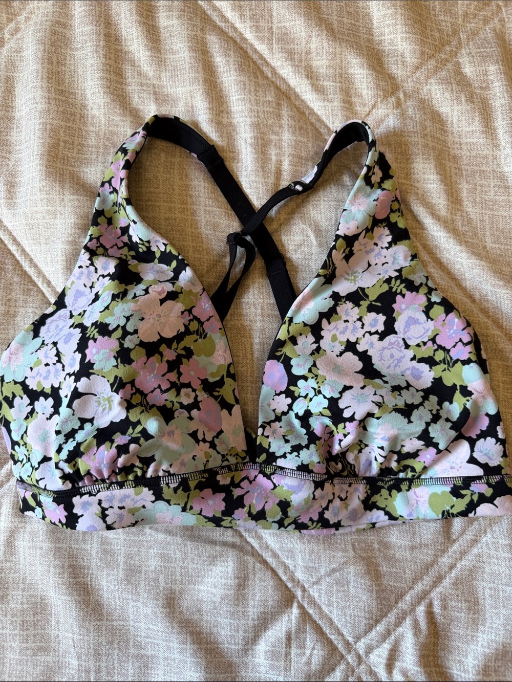 Victory Secret PINK floral bralette with removable cups